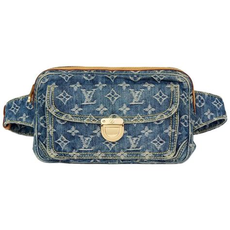 louis vuitton bag monogram denim|Louis Vuitton denim bumbag.